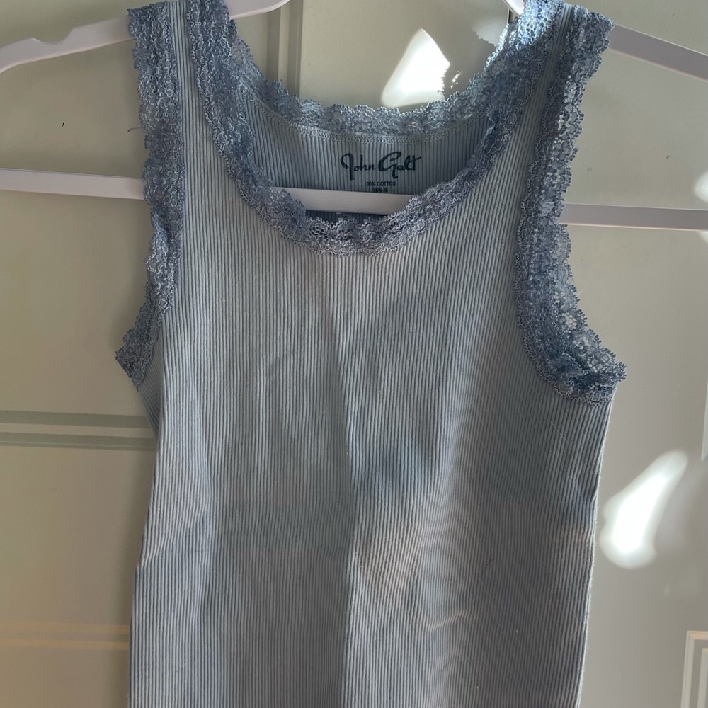brandy mellvile blue tank top
